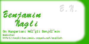 benjamin nagli business card